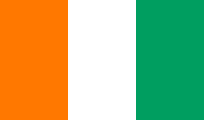 a orange, white and green flag